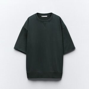 Zara Dark Charcoal Grey Short Sleeve Tee